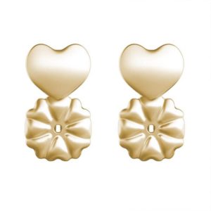 Two pairs of golden hearts