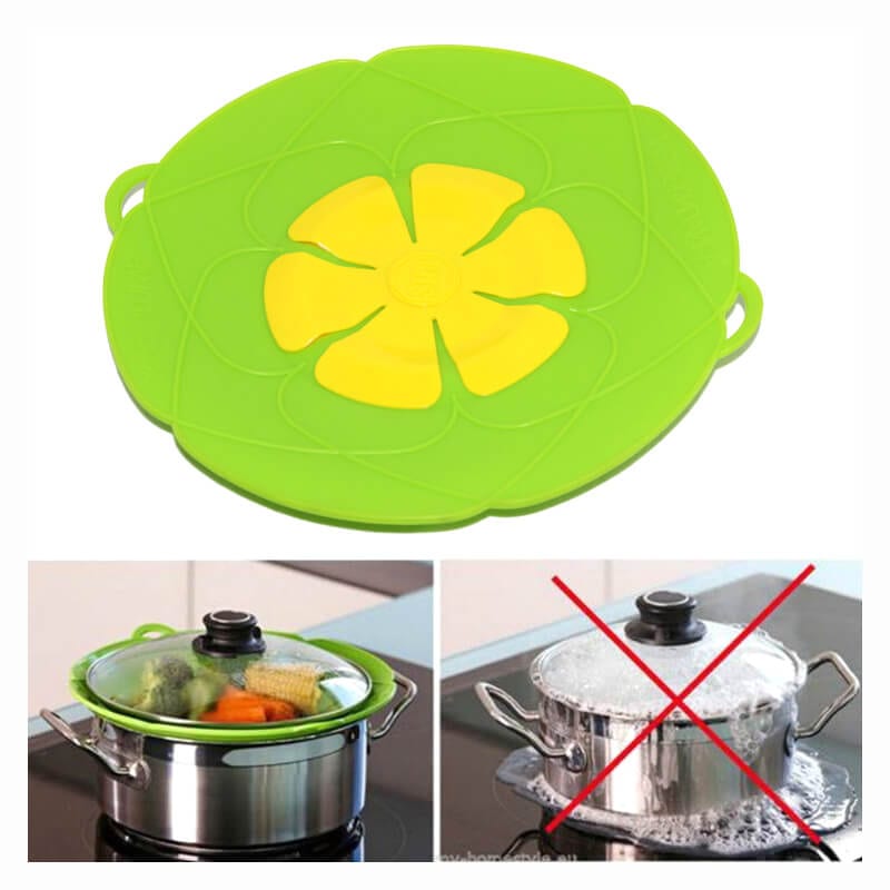 SEMIMAY Pot Lid Lifter Silicone Spill Stopper Anti Spill Boil Over Spill  Stopper Pot Boiling Pot Lid Holder Keep The Lid Open Reduce Soup Spills  Cute Kitchen Gadgets 