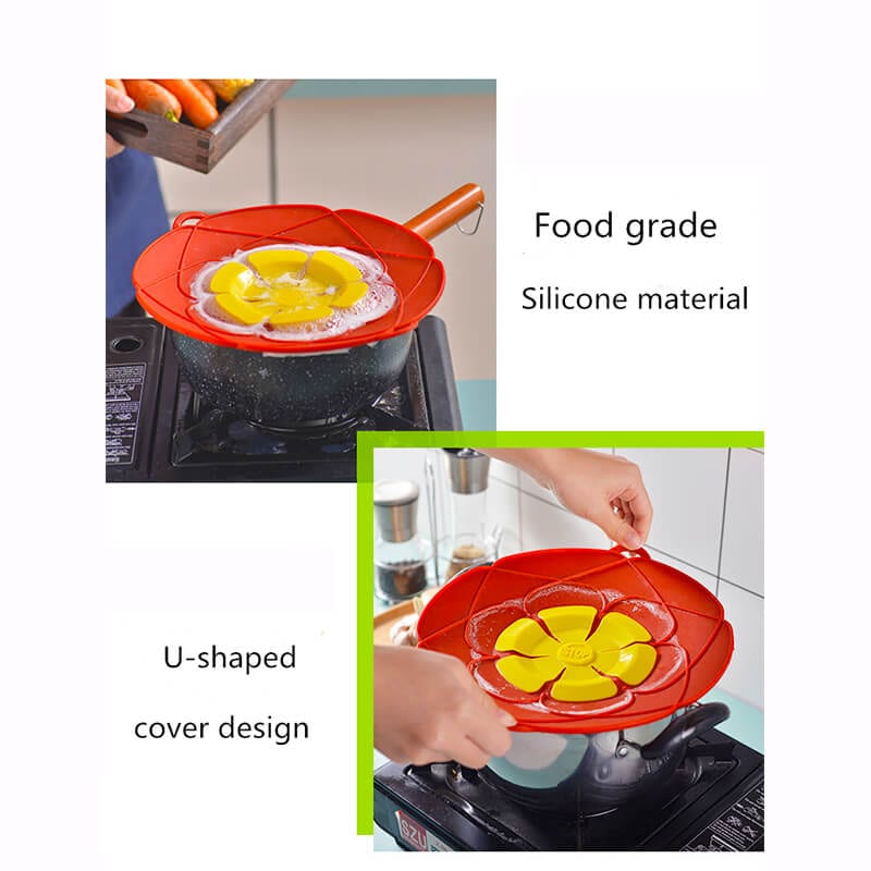 26cm Silicone lid Spill Stopper Cover For Pot Pan Cooking Tools Flower  Cookware Home Kitchen Accessories Gadgets